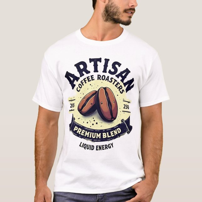 T-shirt Torréfacteurs de café artisanaux - Mélange Premium (Devant)