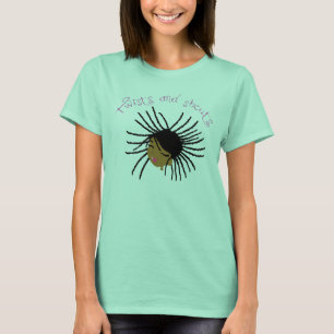 T-shirt Torsions et pièce en t des femmes de cris