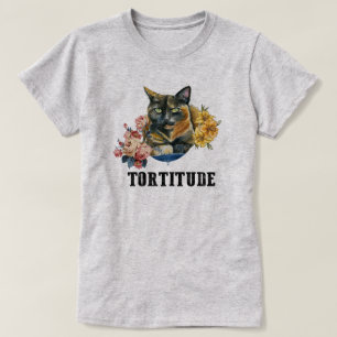 T-shirt Tortitude torse chat drôle