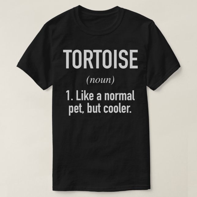 T-shirt Tortoise Animal de compagnie (Design devant)