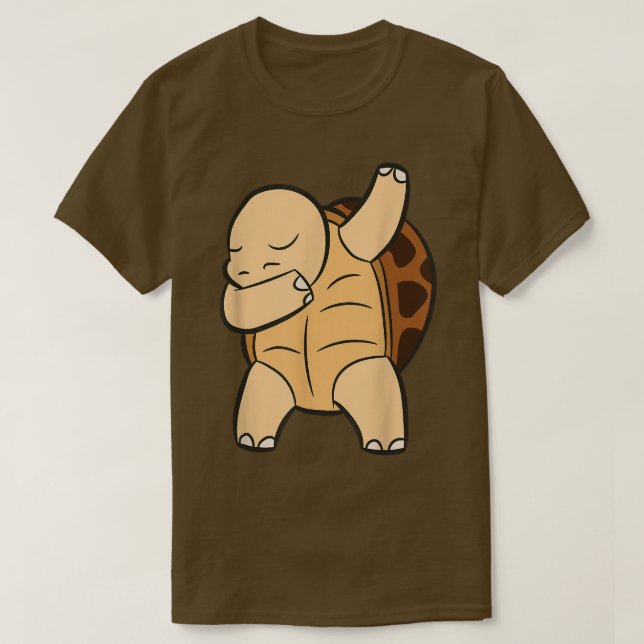 T-shirt Tortoise Dabbing Cute Sulcata Tortoise (Design devant)