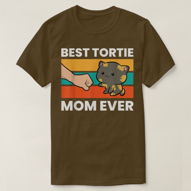 T-shirt Tortoiseshell Chat Maman Meilleure Tortie Maman Ja (Design devant)