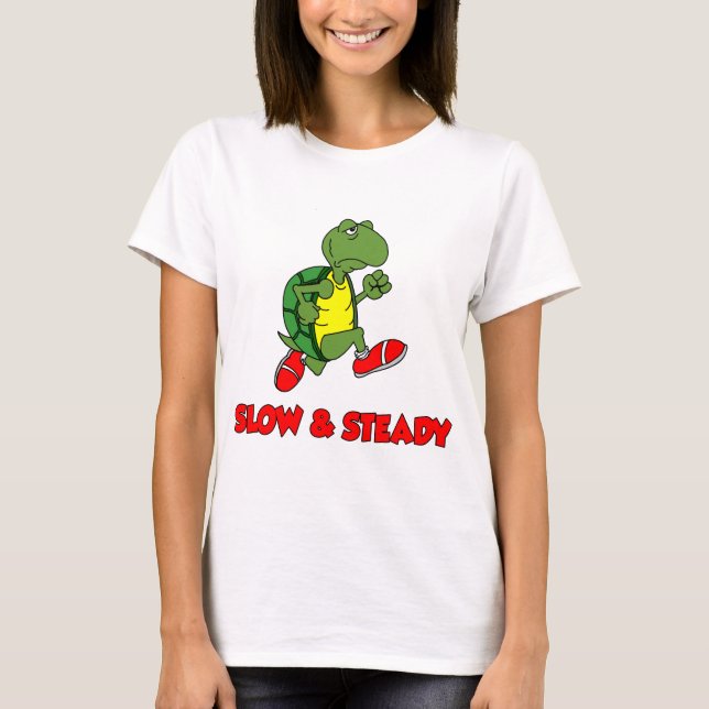 T-shirt Tortue À Courant Lente Et Régulière (Devant)