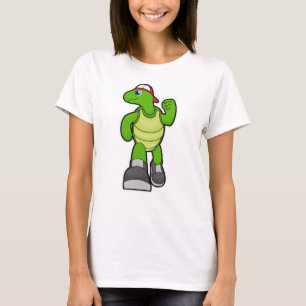 T-shirt Tortue à courir avec Casquette
