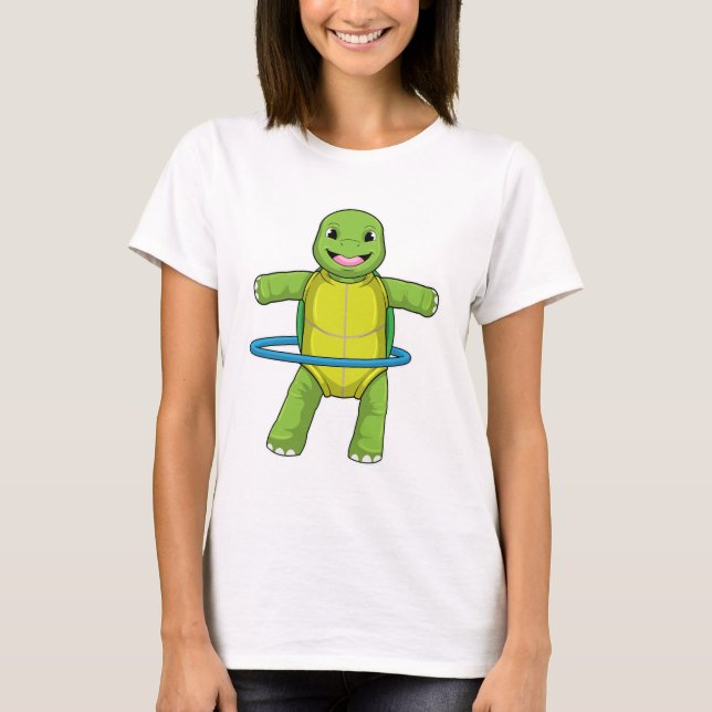 T-shirt Tortue à Fitness avec pneus Fitness (Devant)