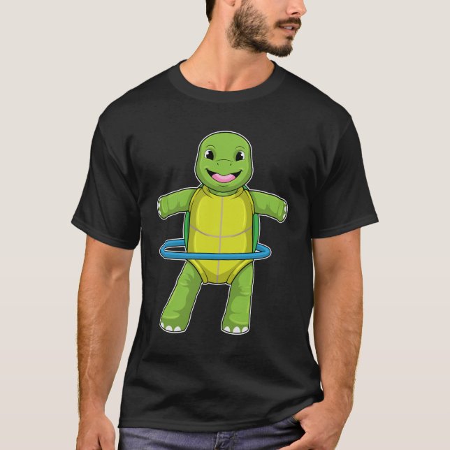 T-shirt Tortue à Fitness avec pneus Fitness (Devant)