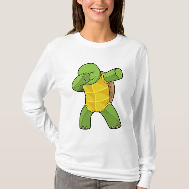 T-shirt Tortue à Hip hop Dance Dab (Devant)