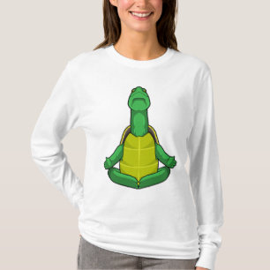 T-shirt Tortue à la méditation de Yoga
