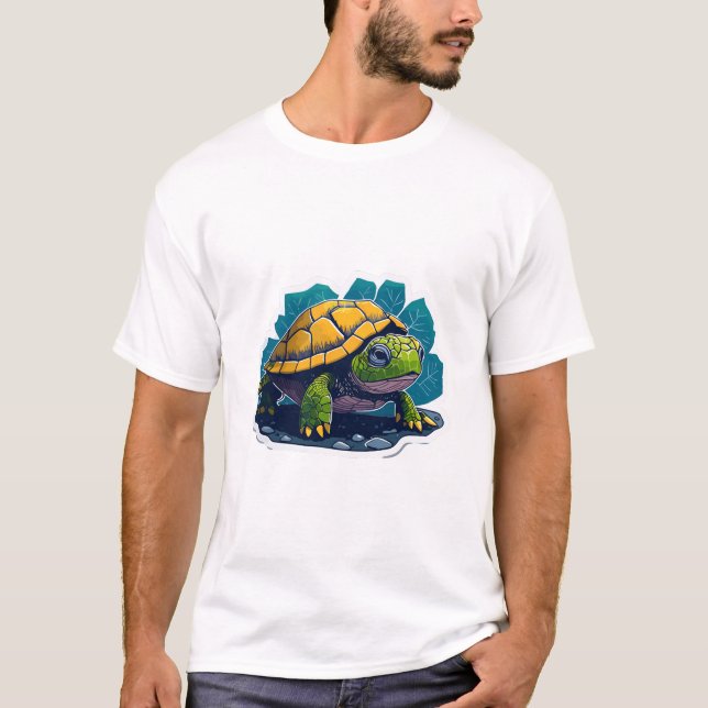T-shirt Tortue adorable (Devant)