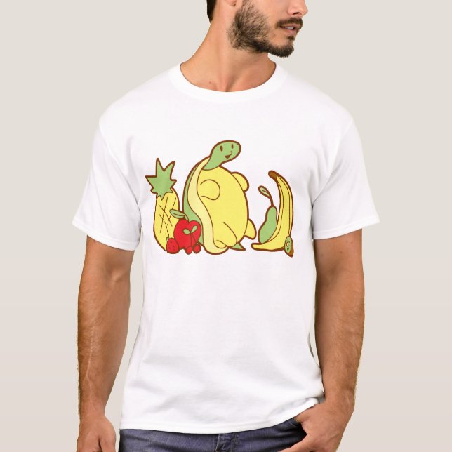 T-shirt Tortue adorable de fruit (Devant)