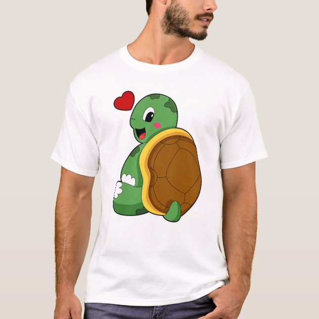 T-shirt Tortue au coeur (Devant)