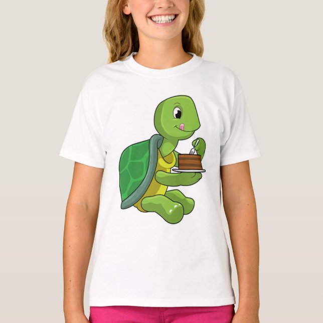 T-shirt Tortue au gâteau (Devant)