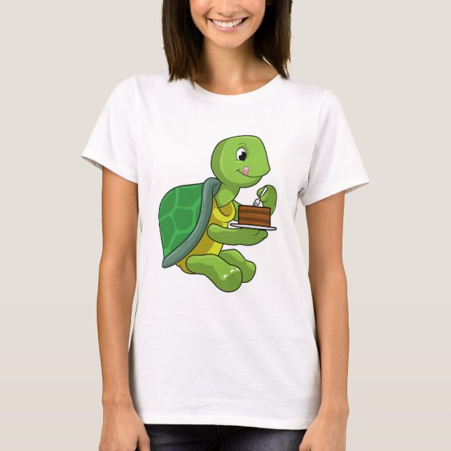T-shirt Tortue au gâteau (Devant)