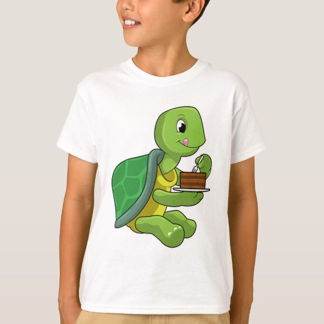 T-shirt Tortue au gâteau (Devant)