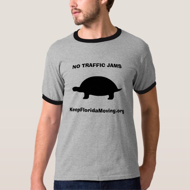 T-shirt Tortue - AUCUNS EMBOUTEILLAGES (Devant)