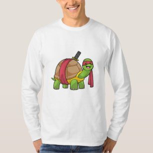 T-shirt Tortue aux arts martiaux avec épée