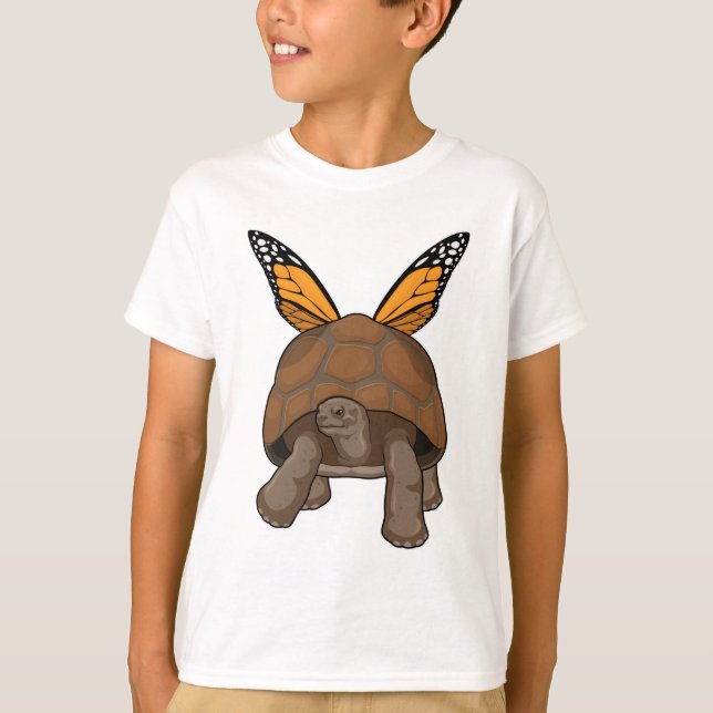 T-shirt Tortue aux couleurs arc-en-ciel (Devant)