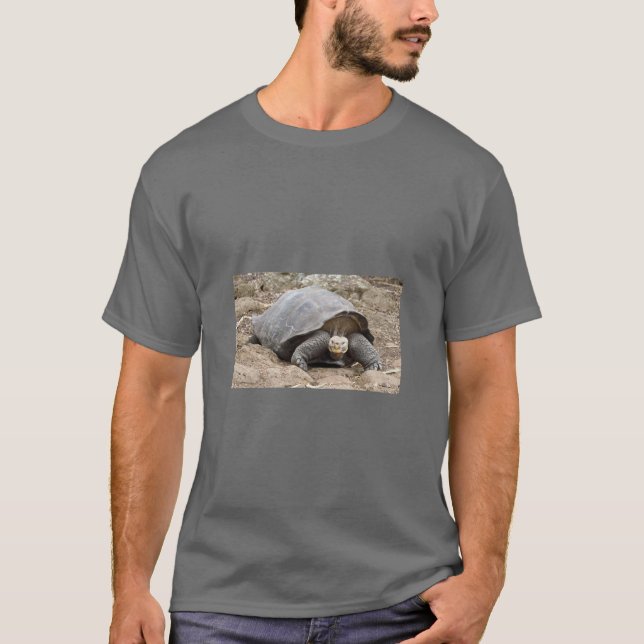 T-shirt Tortue Avec Attitude, Galapagos. (Devant)
