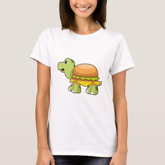 T-shirt Tortue avec coquille comme Burger.PNG (Devant)