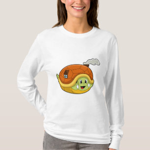 T-shirt Tortue avec coquille comme maison