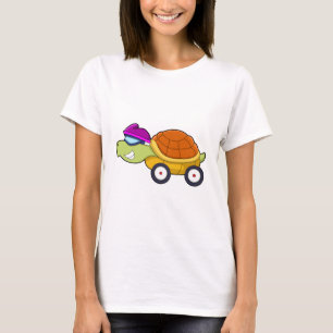 T-shirt Tortue avec coquille comme voiture