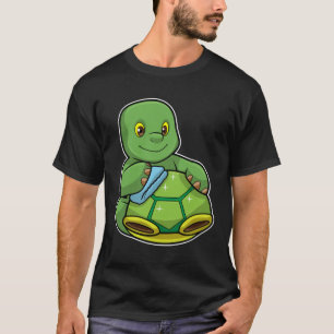 T-shirt Tortue avec coquille et chiffon de nettoyage