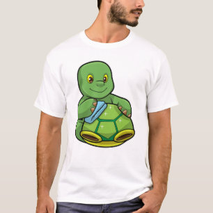 T-shirt Tortue avec coquille et chiffon de nettoyage