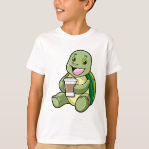 T-shirt Tortue avec Shell & Café à aller