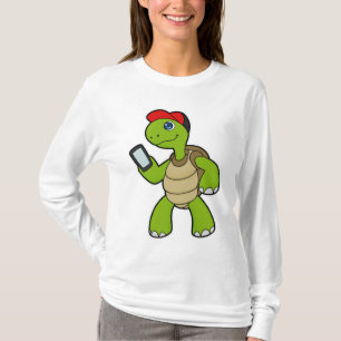 T-shirt Tortue avec téléphone et Casquette