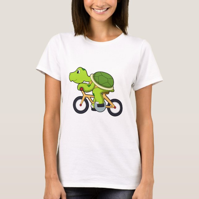T-shirt Tortue avec vélo.PNG (Devant)