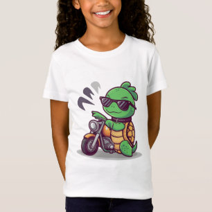 T-Shirt Tortue aventurière sur scooter