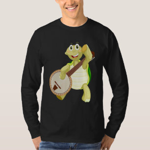 T-shirt Tortue Banjo Jouer Banjo