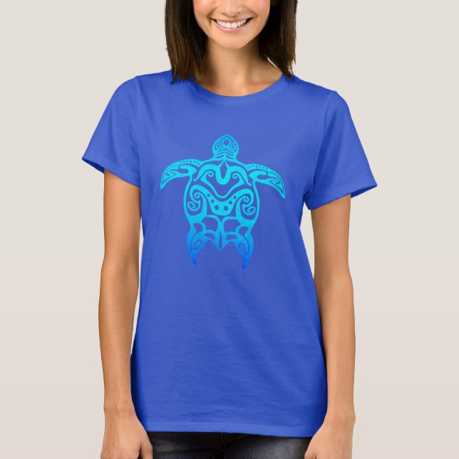 T-shirt Tortue bleue de l'océan (Devant)