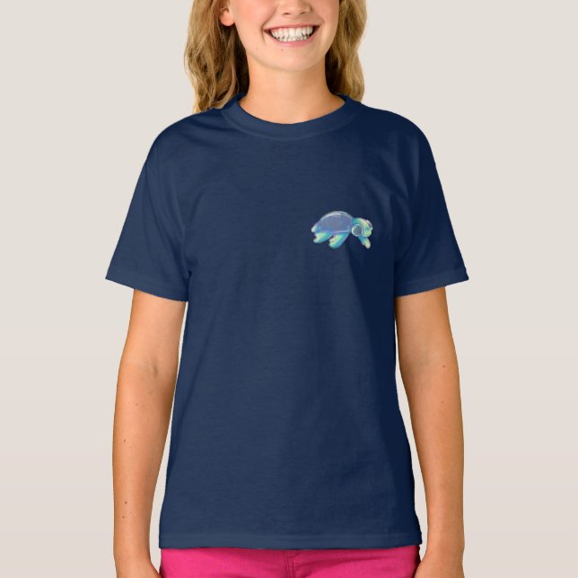 T-shirt tortue colorée (Devant)