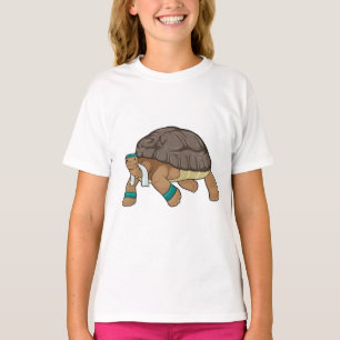 T-shirt Tortue comme coureur avec serviette