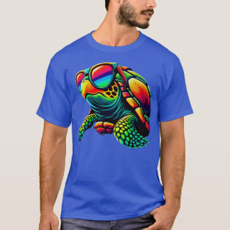 T-shirt Tortue cool avec lunettes de soleil Amusants Jeune