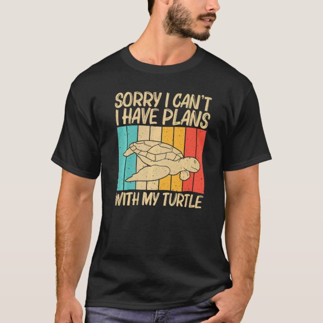 T-shirt Tortue cool Pour Hommes Tortue de mer Animaux aqua (Devant)