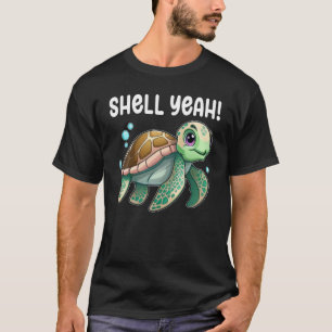 T-shirt Tortue Coquille Oui Tortues Mer Cute Turtle 2