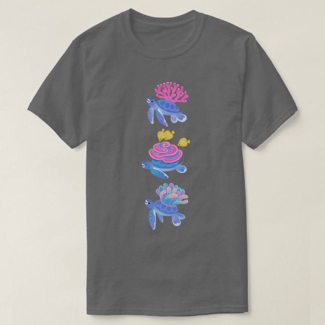 T-shirt Tortue corail (Design devant)