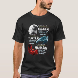 T-shirt Tortue d'aigle Hu pour la lutte contre l'avortemen