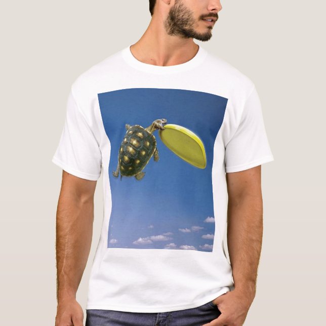 T-shirt Tortue de frisbee (Devant)
