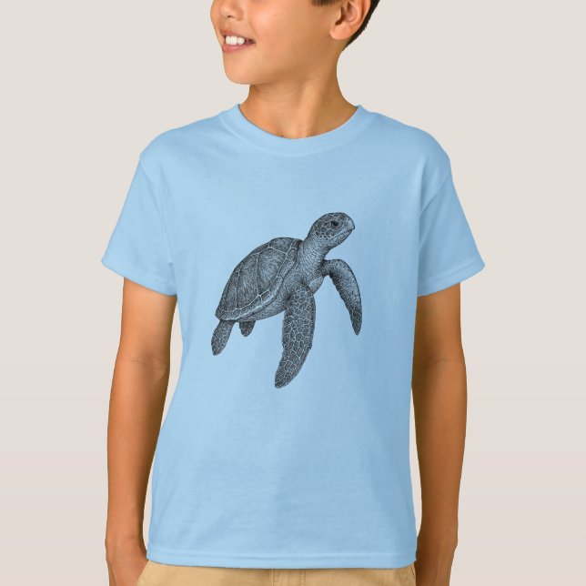 T-shirt Tortue de mer  (Devant)