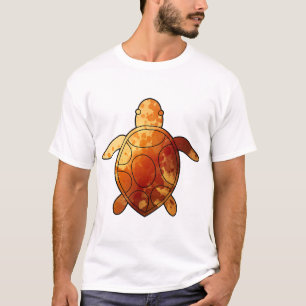 T-shirt Tortue de mer aquarelle jaune