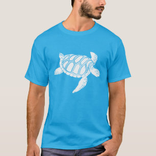 T-shirt Tortue de mer blanche