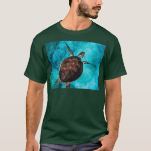 T-shirt Tortue de mer dans l'océan bleu