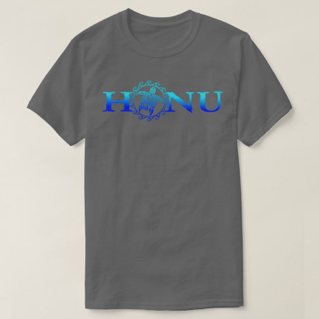 T-shirt Tortue de mer de Honu d'Hawaii Océan Bleu (Design devant)