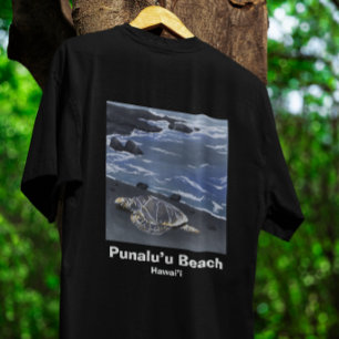 T-shirt Tortue de mer d'Hawaï sur plage de sable n