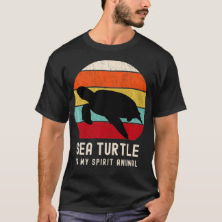 T-shirt Tortue de mer est mon esprit Animal Tortue de mer 