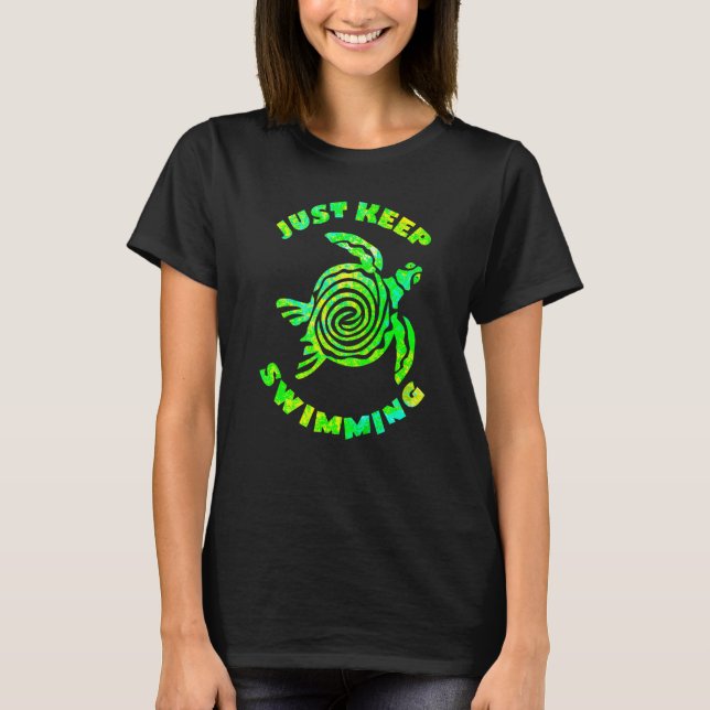 T-shirt Tortue de mer Il suffit de garder la natation Ocea (Devant)
