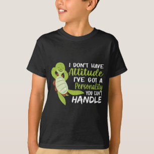 T-shirt Tortue de mer Je n'ai pas d'attitude amoureux de t